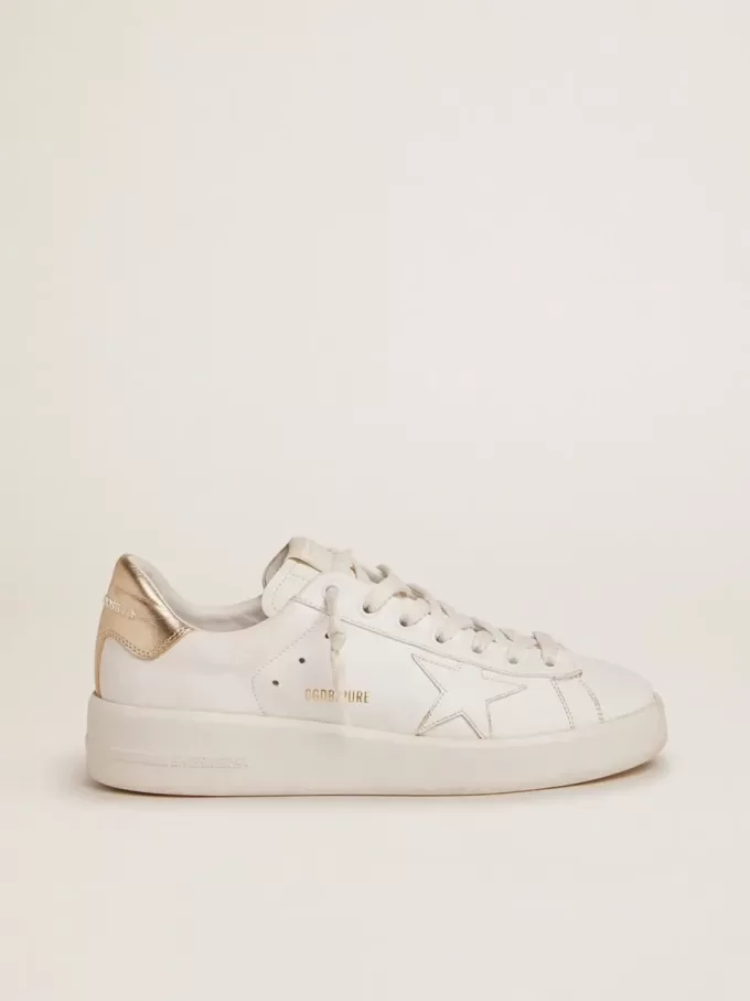 Purestar Sneakers für Damen mit goldfarbener Fersenlasche Purestar Sneakers für Damen mit goldfarbener Fersenlasche
