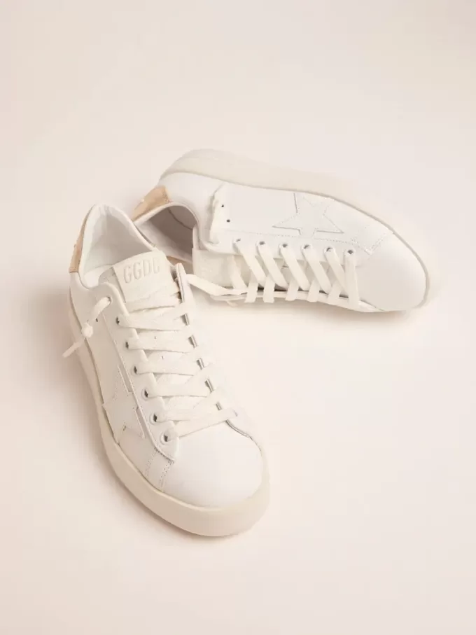 Purestar Sneakers für Damen mit goldfarbener Fersenlasche Purestar Sneakers für Damen mit goldfarbener Fersenlasche
