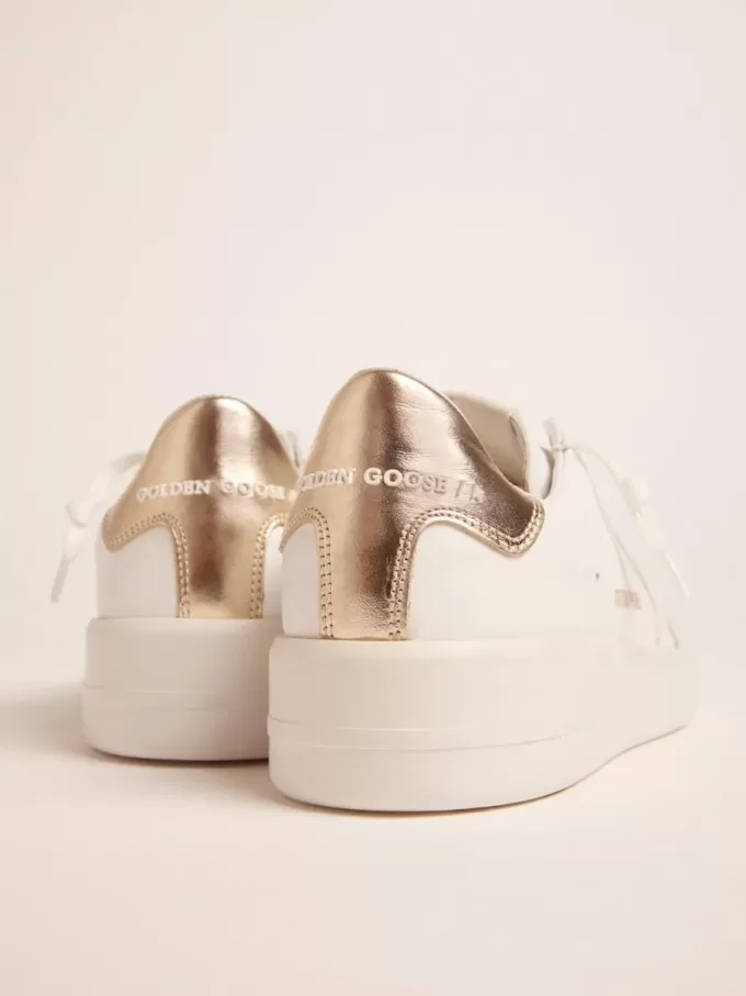 Purestar Sneakers für Damen mit goldfarbener Fersenlasche Purestar Sneakers für Damen mit goldfarbener Fersenlasche