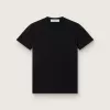 Regular-Fit-T-Shirt für Damen in Schwarz mit Used-Look Regular-Fit-T-Shirt für Damen in Schwarz mit Used-Look