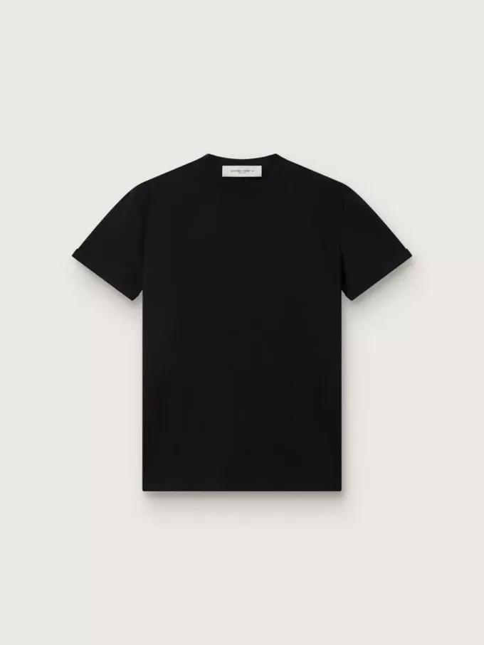 Regular-Fit-T-Shirt für Damen in Schwarz mit Used-Look Regular-Fit-T-Shirt für Damen in Schwarz mit Used-Look