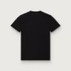 Regular-Fit-T-Shirt für Damen in Schwarz mit Used-Look Regular-Fit-T-Shirt für Damen in Schwarz mit Used-Look
