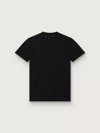 Regular-Fit-T-Shirt für Damen in Schwarz mit Used-Look