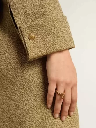 Ring in Antikgoldfarbe mit flexiblen Gliedern