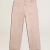 Rosa gefärbte Herrenjeans