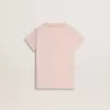 Rosa T-Shirt für Mädchen mit rosa Aufdruck auf der Vorderseite