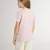 Rosa T-Shirt für Mädchen mit weißem Aufdruck