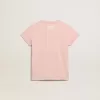 Rosa T-Shirt für Mädchen mit weißem Logo und Maxi-Stern Rosa T-Shirt für Mädchen mit weißem Logo und Maxi-Stern