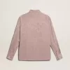Rosa Viskose-Bluse für Damen mit Blumenmuster