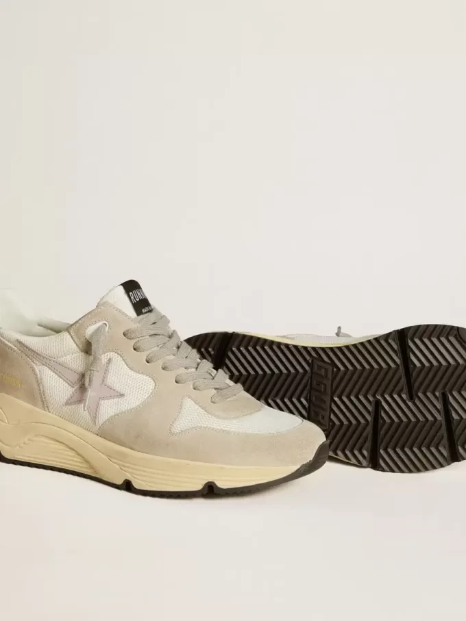 Running Sole LTD aus Mesh mit Lederstern und glitzernder Fersenlasche