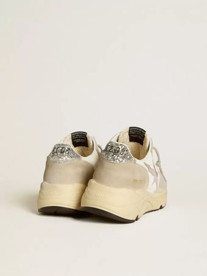 Running Sole LTD aus Mesh mit Lederstern und glitzernder Fersenlasche