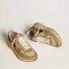Running Sole LTD aus Nylon und Nubukleder mit Lederstern und Fersenlasche Running Sole LTD aus Nylon und Nubukleder mit Lederstern und Fersenlasche