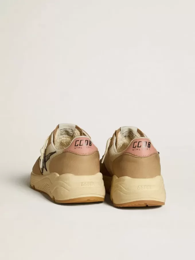 Running Sole LTD aus Nylon und Nubukleder mit Lederstern und Fersenlasche Running Sole LTD aus Nylon und Nubukleder mit Lederstern und Fersenlasche
