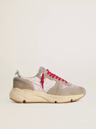 Running Sole LTD aus rosa Nylon mit weißem Lederstern Running Sole LTD aus rosa Nylon mit weißem Lederstern