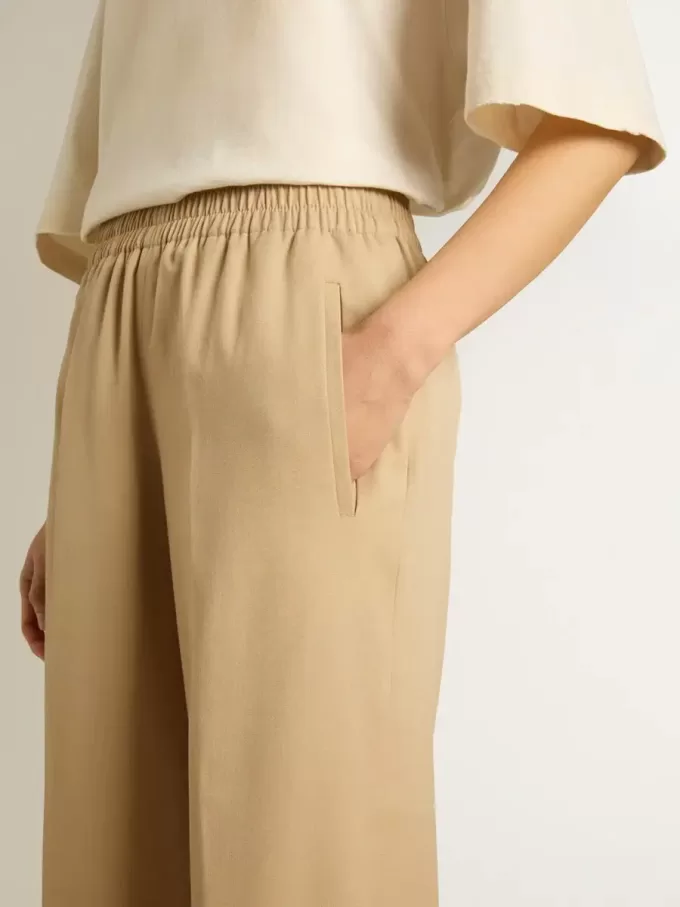 Sandfarbene Jogginghose für Damen