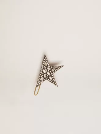 Schnürverschluss mit Sternclip in Antikgoldfarbe