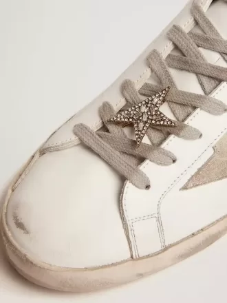 Schnürverschluss mit Sternclip in Antikgoldfarbe