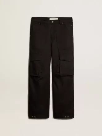 Schwarze Cargohose