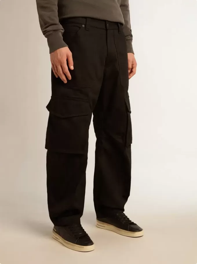 Schwarze Cargohose Schwarze Cargohose