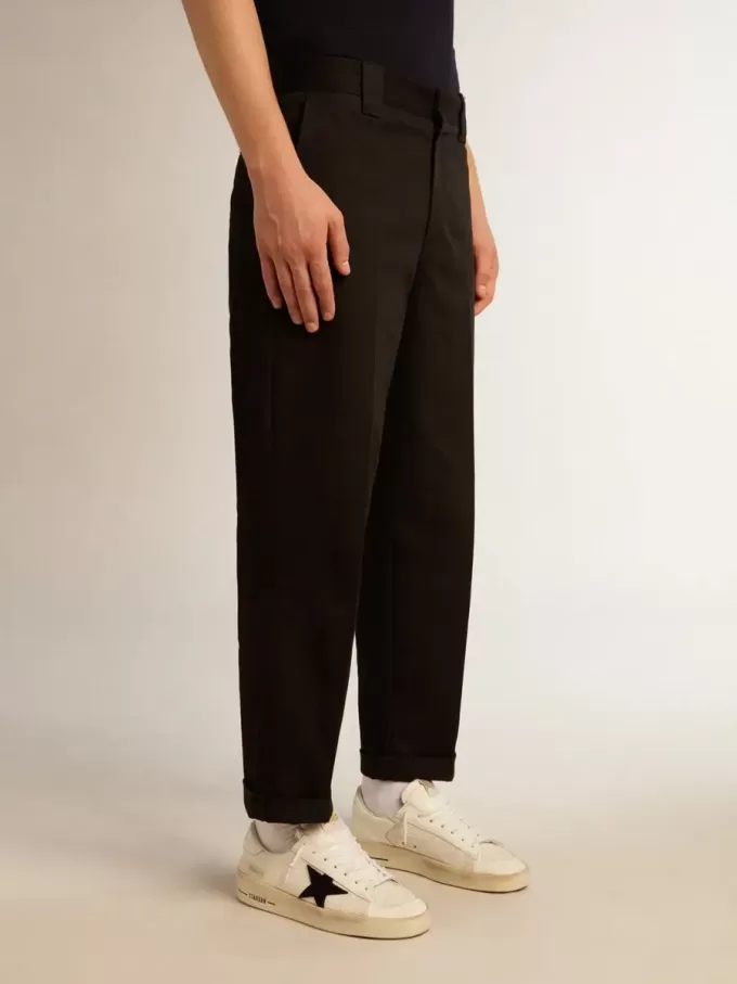 Schwarze Chinos aus Baumwolle für Herren
