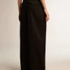 Schwarze Damenhose aus Wollgabardine