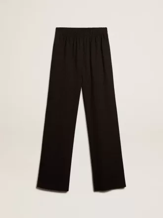 Schwarze Jogginghose für Damen aus Viskose