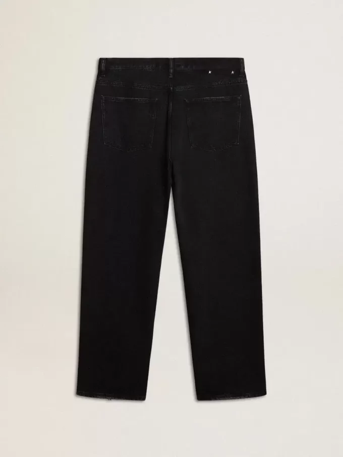 Schwarze One-Wash-Jeans für Herren Schwarze One-Wash-Jeans für Herren