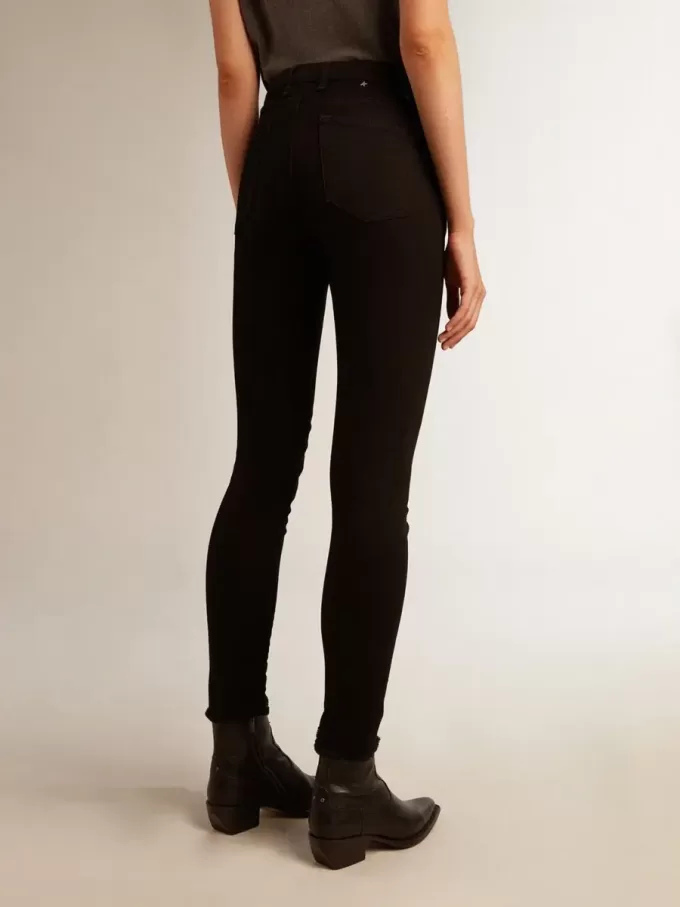 Schwarze Skinny-Jeans für Damen