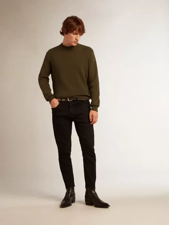 Schwarze Skinny-Jeans für Herren
