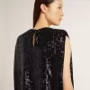 Schwarzes Paillettenkleid für Damen Schwarzes Paillettenkleid für Damen