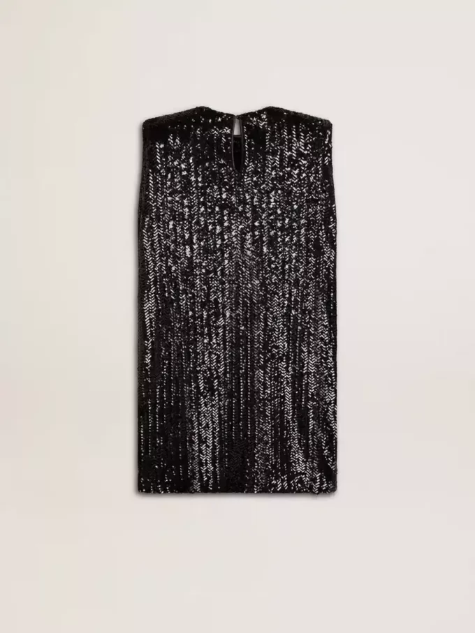 Schwarzes Paillettenkleid für Damen Schwarzes Paillettenkleid für Damen
