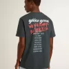 Schwarzes T-Shirt mit mehrfarbigem Aufdruck Schwarzes T-Shirt mit mehrfarbigem Aufdruck