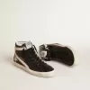 Slide LTD mit platinfarbenem Glitzerstern und Wildleder-Flash mit Perlen