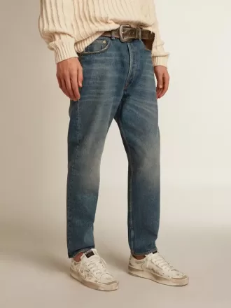 Slim Fit Jeans für Herren mit mittlerer Waschung
