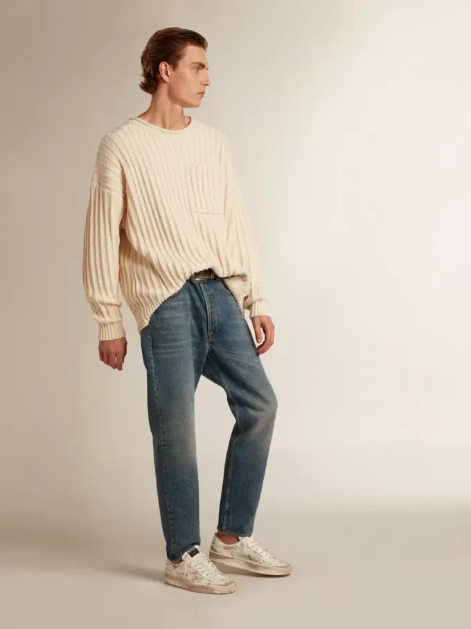 Slim Fit Jeans für Herren mit mittlerer Waschung