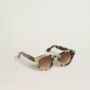 Sonnenbrille im Cameron-Stil mit Schildpattmuster