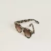 Sonnenbrille im Cameron-Stil mit Schildpattmuster