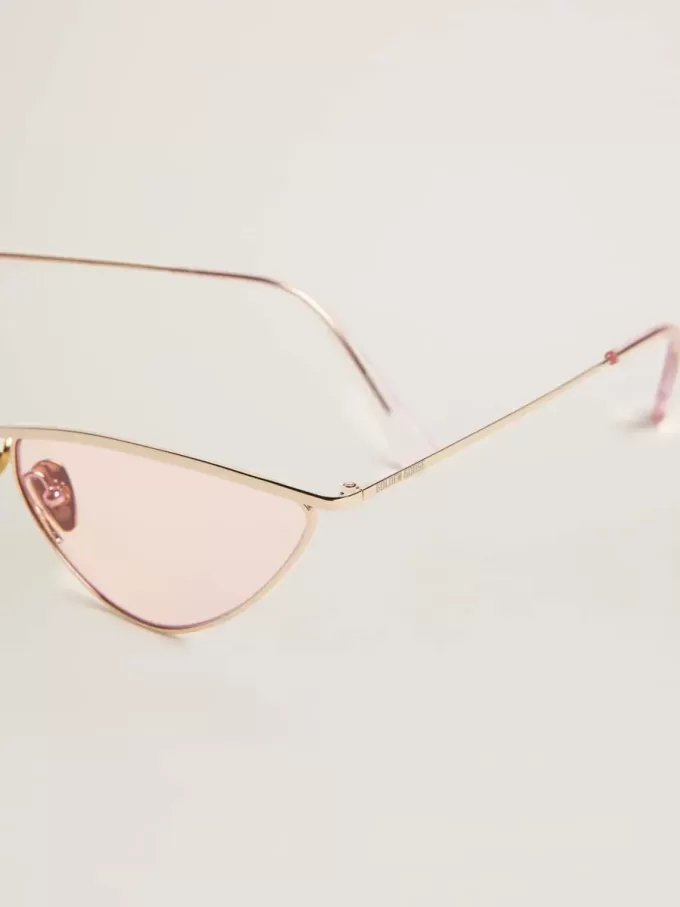 Sonnenbrille im Cat-Eye-Stil mit rosa Rahmen und Gläsern