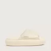 Herren-Slip-Ons „Space-Star Slide” aus weißem Leder Herren-Slip-Ons „Space-Star Slide” aus weißem Leder