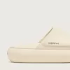 Herren-Slip-Ons „Space-Star Slide” aus weißem Leder Herren-Slip-Ons „Space-Star Slide” aus weißem Leder