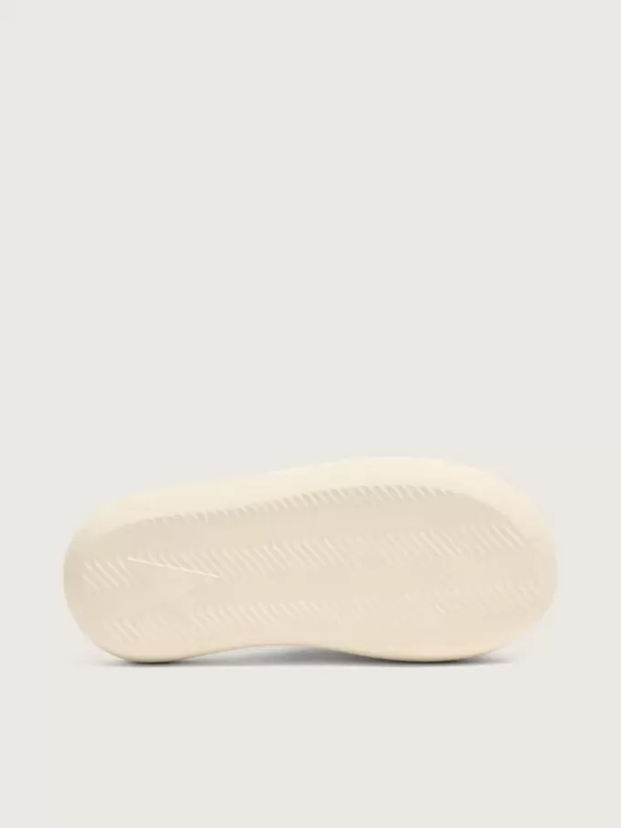 Herren-Slip-Ons „Space-Star Slide” aus weißem Leder Herren-Slip-Ons „Space-Star Slide” aus weißem Leder