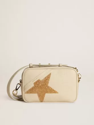 Star Bag aus butterfarbenem, gehämmertem Leder mit Swarovski-Kristallstern Star Bag aus butterfarbenem, gehämmertem Leder mit Swarovski-Kristallstern