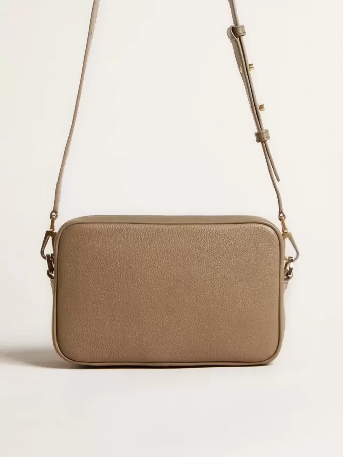 Star Bag aus salbeigrünem Leder mit ton-in-ton Stern Star Bag aus salbeigrünem Leder mit ton-in-ton Stern