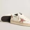 Stardan Sneakers mit rosa strukturiertem Lederstern und Fersenlasche Stardan Sneakers mit rosa strukturiertem Lederstern und Fersenlasche