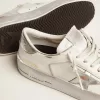 Stardan Sneakers mit silbermetallischem Lederstern und Fersenlasche Stardan Sneakers mit silbermetallischem Lederstern und Fersenlasche