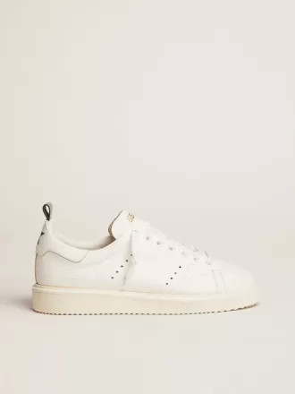 Starter Sneakers aus komplett weißem Leder