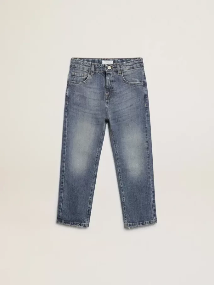 Stretchjeans für Jungen in blauem Denim