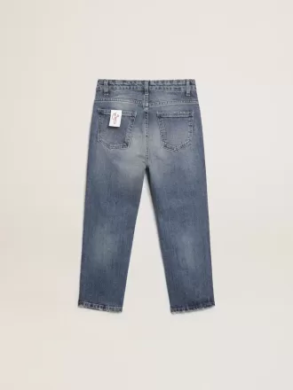 Stretchjeans für Jungen in blauem Denim