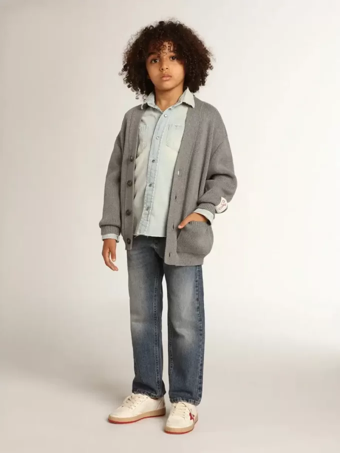 Stretchjeans für Jungen in blauem Denim