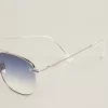 Sunframe Roger Aviator-Modell mit silbernem Rahmen